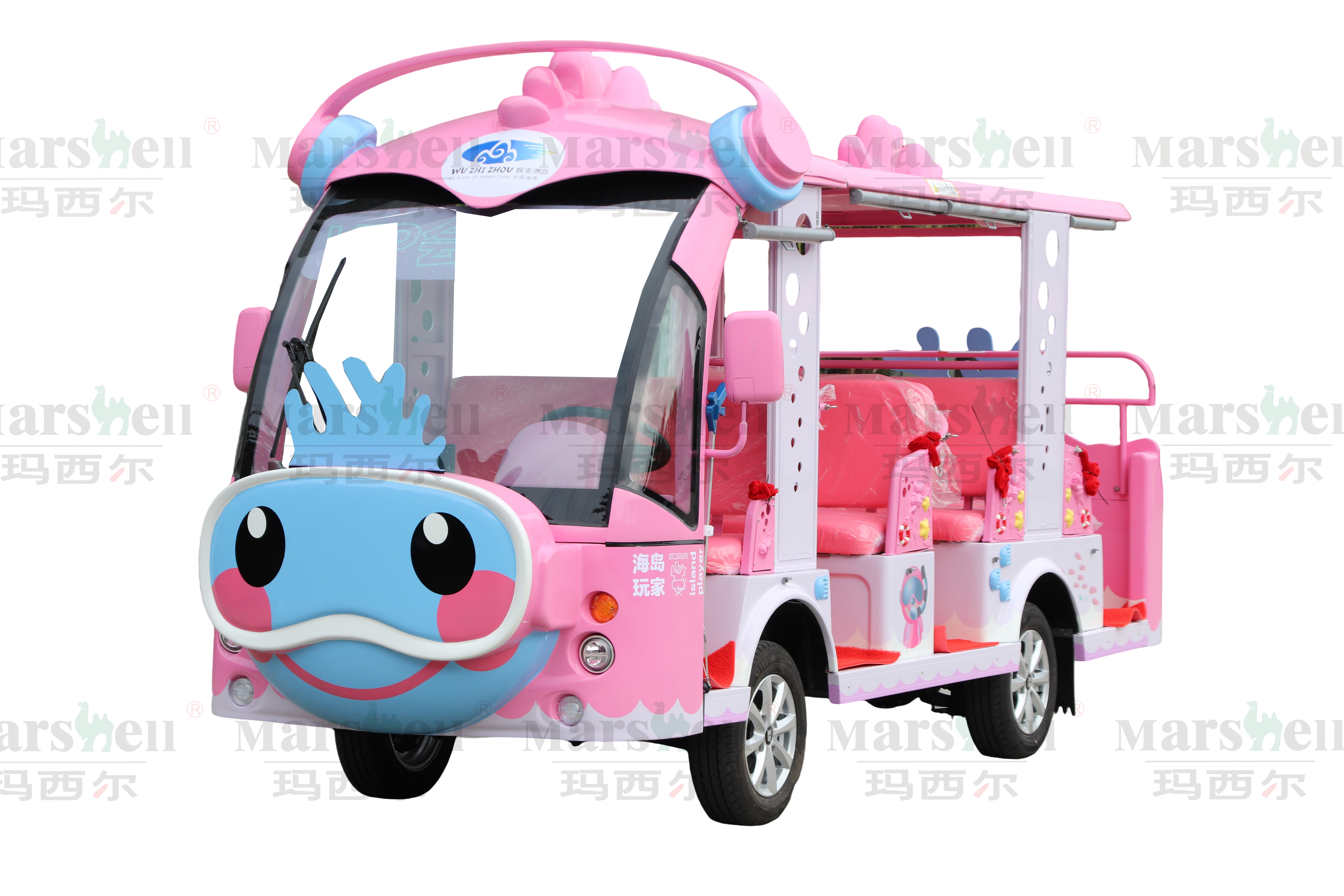 珊瑚主題造型電動觀光車