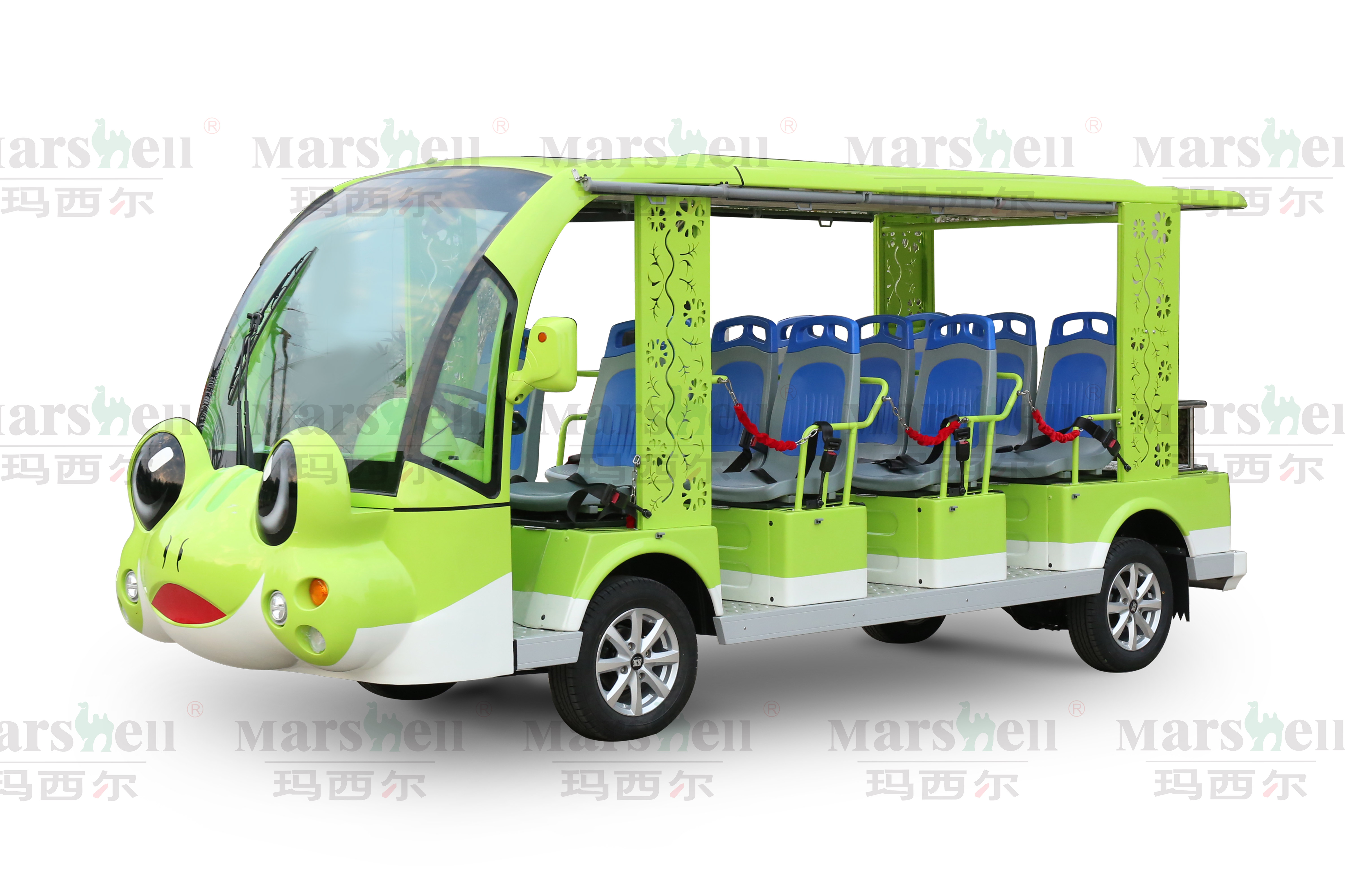 青蛙主題造型電動(dòng)觀光車