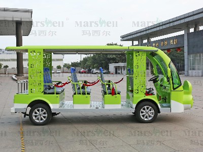 青蛙主題造型電動(dòng)觀光車