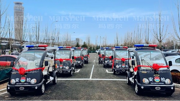 便捷高效、保駕護(hù)航，瑪西爾電動(dòng)巡邏車交付青島膠東國際機(jī)場(chǎng)